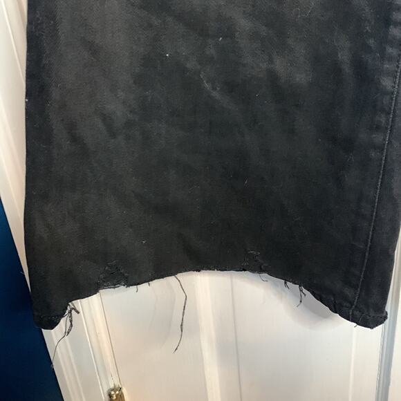 Tractr Black Premium Denim High Rise Wide Leg Button-fly Jeans NEW W-820 Size 6 - Picture 2 of 10